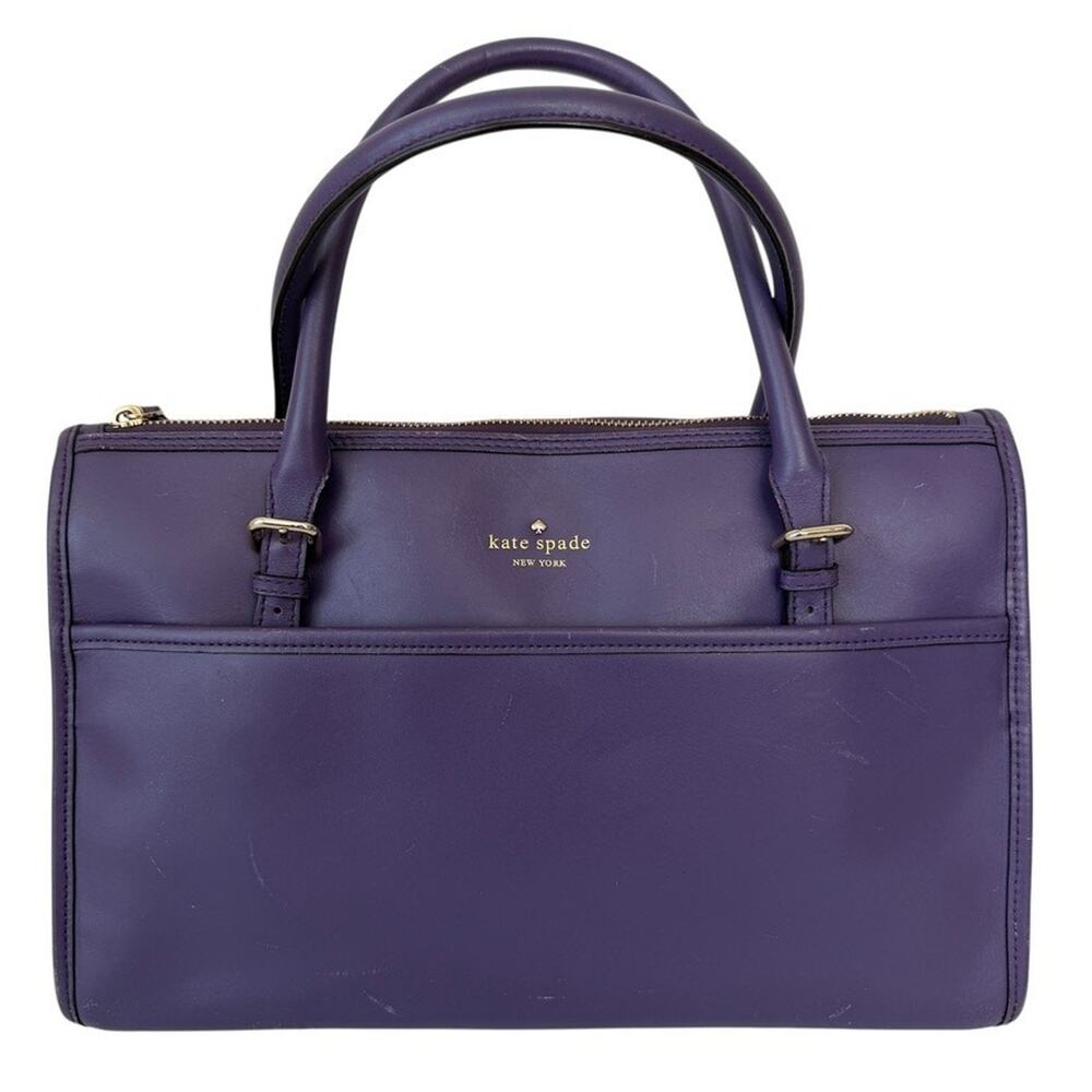 Kate Spade New York Vanston Maryclare Tote Purple Leather Bag